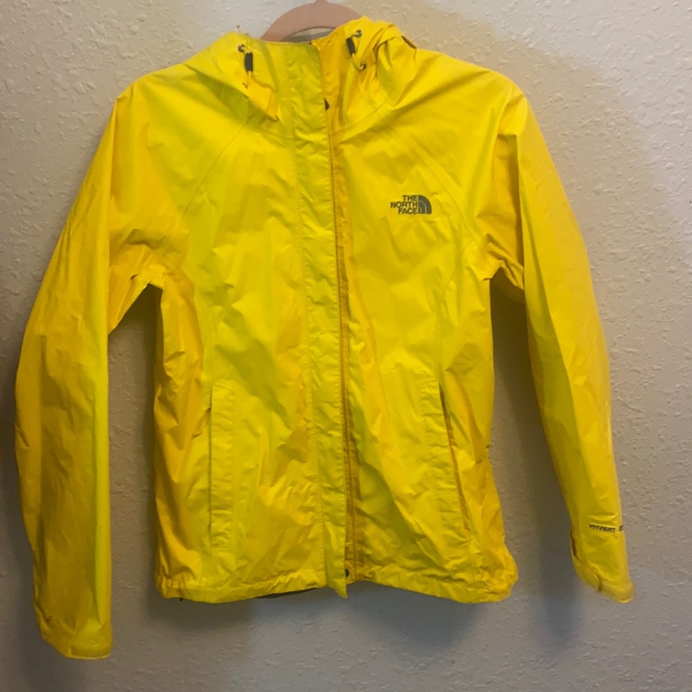 Classic Yellow NorthFace Shell Rain Jacket